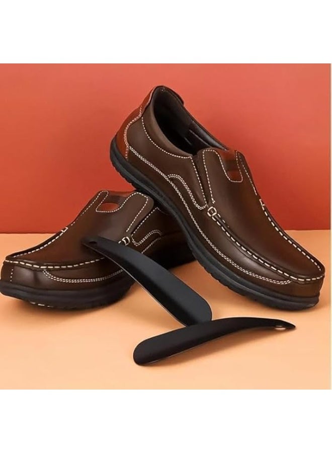 لبيسة جزم بفتحة تعليق – لبيسة قوية ومريحة لارتداء الأحذية بدون مجهود – ملعقة حذاء صلبة مانعة للانزلاق لسهولة اللبس دون انحناء، مثالية للكبار وكبار السن متعدد الالوان ( قطعتين) - Image 4